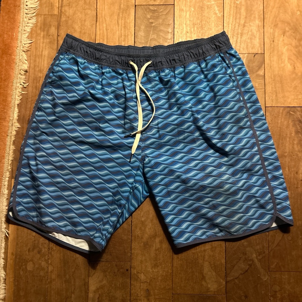 Fair Harbor Navy and Gray Swim Shorts